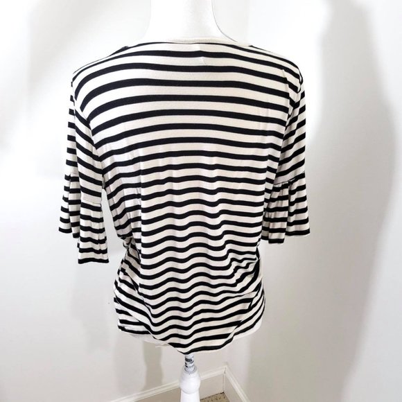 Z Supply Woman's Sz S Top white w blue stripes - Picture 2 of 6